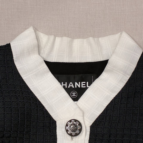 【中古】 CHANEL シャネル JACKET パイピングココボタンジャガード織ジャケット 34 USED 中古 2016年 CLOTHES 洋服