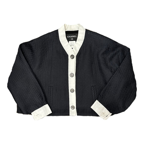 【中古】 CHANEL シャネル JACKET パイピングココボタンジャガード織ジャケット 34 USED 中古 2016年 CLOTHES 洋服