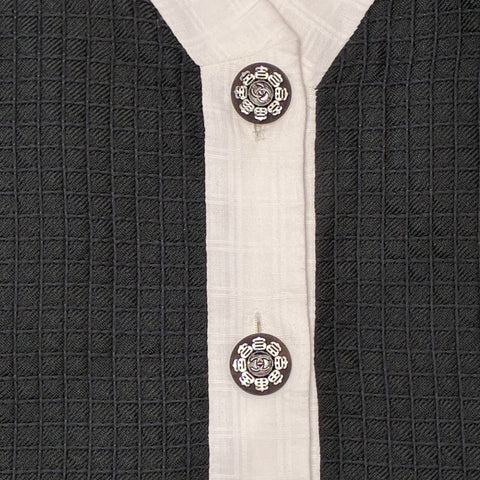 【中古】 CHANEL シャネル JACKET パイピングココボタンジャガード織ジャケット 34 USED 中古 2016年 CLOTHES 洋服