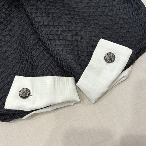 【中古】 CHANEL シャネル JACKET パイピングココボタンジャガード織ジャケット 34 USED 中古 2016年 CLOTHES 洋服