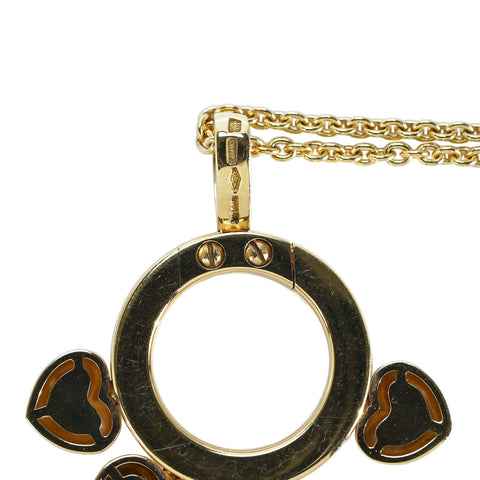 【中古】BVLGARI ブルガリ K18PG NECKLACEアレグラハート ネックレス 15.0ｇ 45cm ONE PRICE