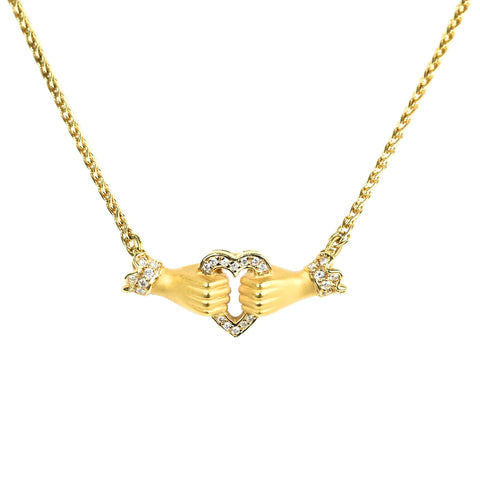 【中古】CARRERA Y CARRERA カレラ・イ・カレラ K18YG750 DIAMOND NECKLACE ダイヤモンドネックレス 11.2ｇ ONE PRICE