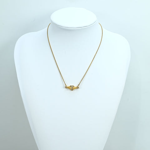 【中古】CARRERA Y CARRERA カレラ・イ・カレラ K18YG750 DIAMOND NECKLACE ダイヤモンドネックレス 11.2ｇ ONE PRICE