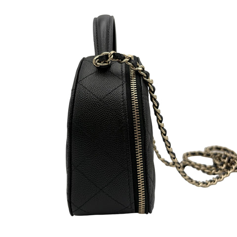 【美品】 CHANEL シャネル MATELASSE CHAIN SHOULDER BAG マトラッセ チェーンショルダーバッグ ショルダーバッグ ランダム番(2021年~) ブラック キャビアスキン 中古 USED バッグ
