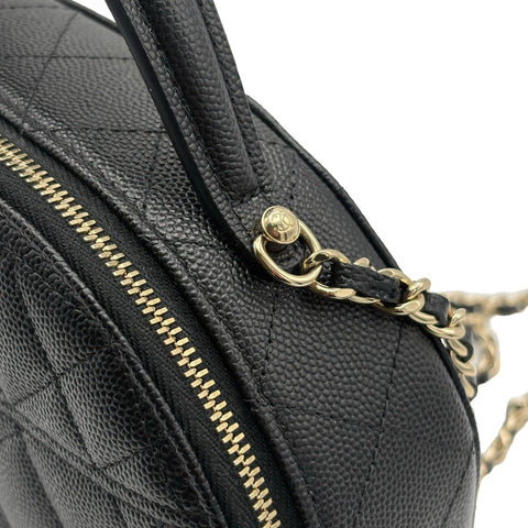 【美品】 CHANEL シャネル MATELASSE CHAIN SHOULDER BAG マトラッセ チェーンショルダーバッグ ショルダーバッグ ランダム番(2021年~) ブラック キャビアスキン 中古 USED バッグ