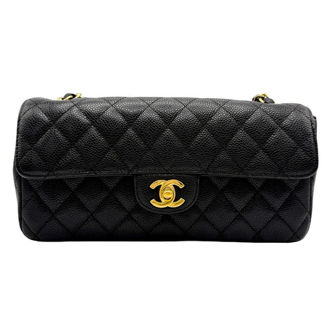 【中古】CHANEL シャネル MATELASSE CHAIN SHOULDER BAG マトラッセ  チェーンショルダーバッグ  12番台(2008‐2009年) ブラック キャビアスキン 中古 USED バッグ