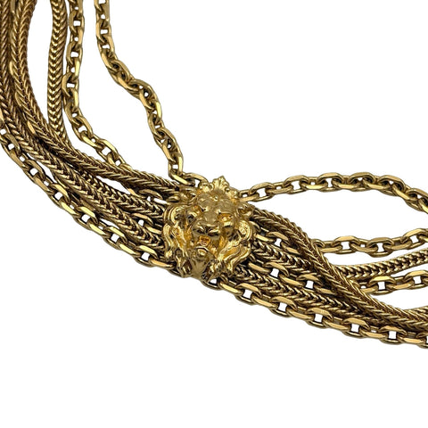 【中古】 CHANEL シャネル LION HEAD ライオンヘッドベルト BELT ゴールド GP 中古