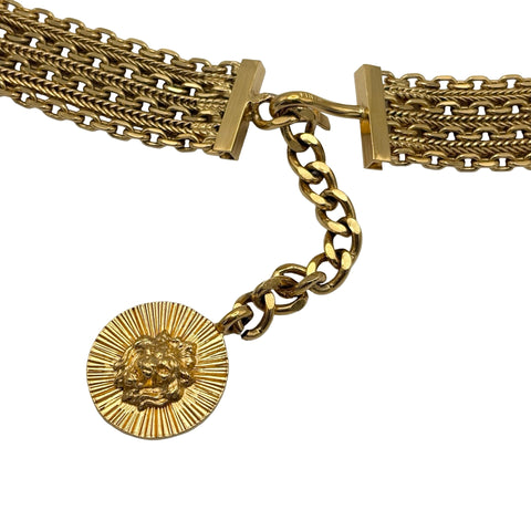 【中古】 CHANEL シャネル LION HEAD ライオンヘッドベルト BELT ゴールド GP 中古