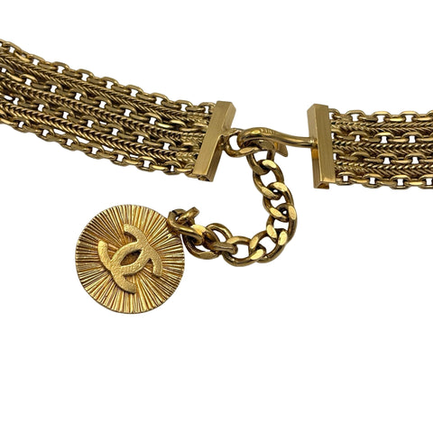【中古】 CHANEL シャネル LION HEAD ライオンヘッドベルト BELT ゴールド GP 中古