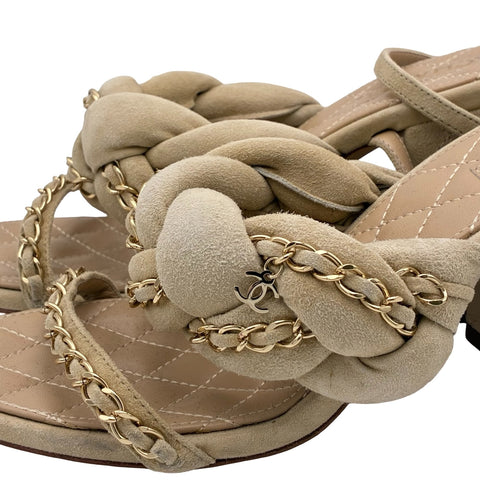 【中古】 CHANEL シャネル SANDALS サンダル 37.5 USED 中古 アパレル 靴