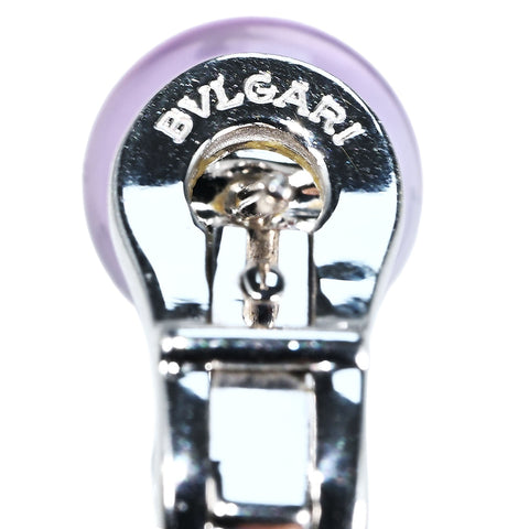 【中古】BVLGARI ブルガリ  K18WG BLUE TOPAZ・AMETHIYST EARRINGS ブルートパーズ/アメシストピアス 19.6g