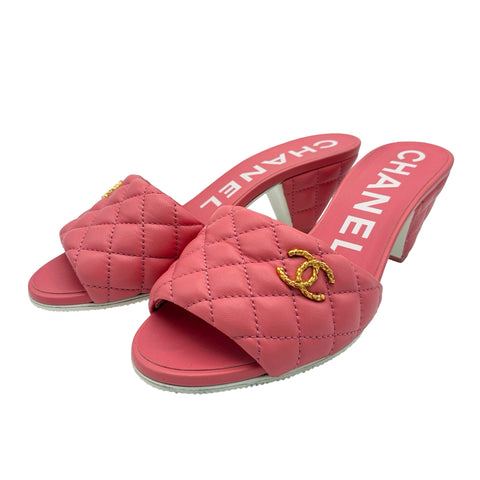【中古】 CHANEL シャネル MULES サンダル ミュール 37.5 USED 中古 2022年 靴