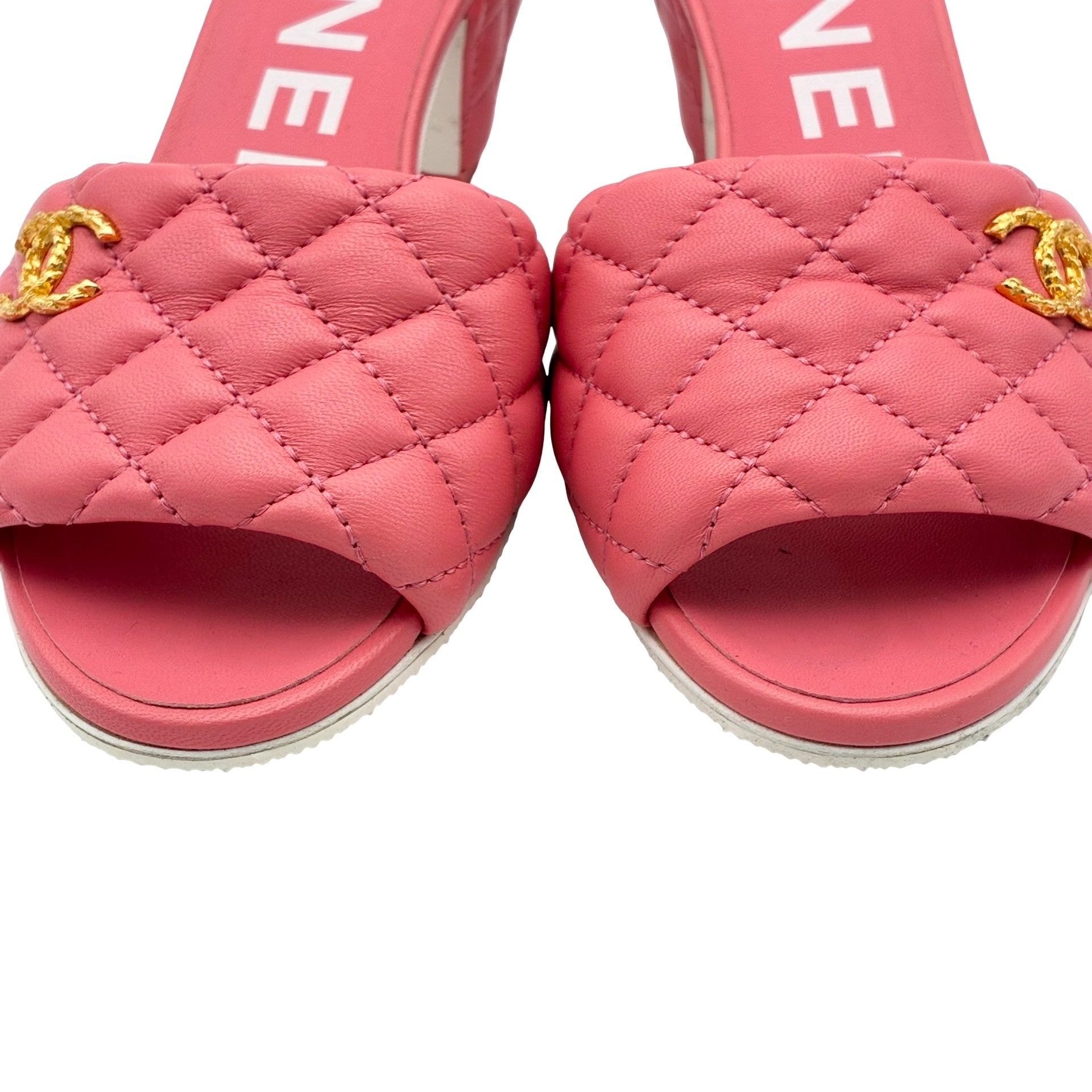 中古】 CHANEL シャネル MULES サンダル ミュール 37.5 USED 中古 2022