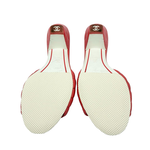 【中古】 CHANEL シャネル MULES サンダル ミュール 37.5 USED 中古 2022年 靴