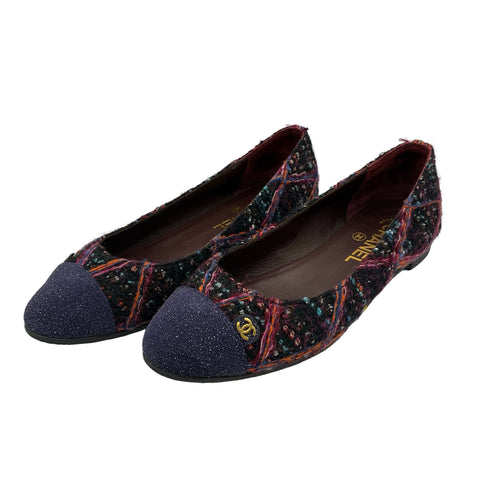 【中古】 CHANEL シャネル SHOES バレエシューズ 37 USED 中古 靴