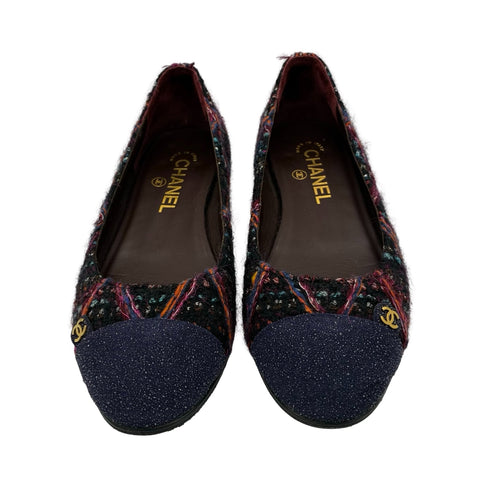 【中古】 CHANEL シャネル SHOES バレエシューズ 37 USED 中古 靴