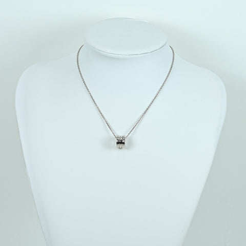 【中古】BVLGARI ブルガリ K18WG B.ZERO1 PENDANT NECKLACE ビーゼロワンペンダントネックレス 12.0ｇ