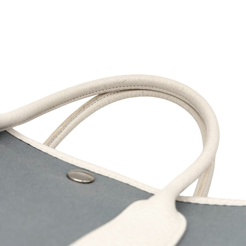 【中古】 Hermes エルメス GARDENPARTY TPM ガーデンパーティーTPM ハンドバッグ Ｘ刻印(2016年) ブルー トワルオフィシエ/レザー 中古 USED バッグ