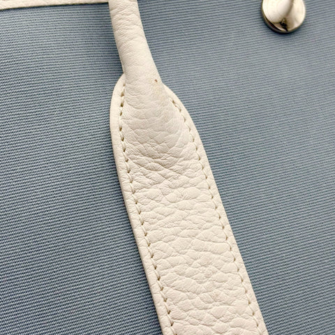 【中古】 Hermes エルメス GARDENPARTY TPM ガーデンパーティーTPM ハンドバッグ Ｘ刻印(2016年) ブルー トワルオフィシエ/レザー 中古 USED バッグ