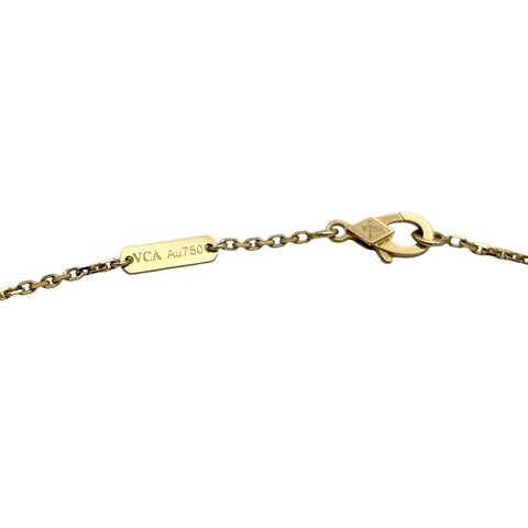 【中古】Van Cleef＆Arpels ヴァン クリーフ＆アーペル K18YG VINTAGE ALHAMBRA NECKALCE ヴィンテージ アルハンブラ ペンダント ネックレス 6.6g