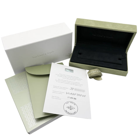 【新品未使用】Van Cleef＆Arpels bracelet ヴァン クリーフ＆アーペル K18PG VINTAGE ALHAMBRA BRACELET ヴィンテージ アルハンブラ ブレスレット、5モチーフ14.1ｇ