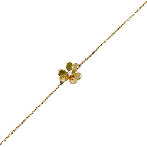 【中古】Van Cleef＆Arpels ヴァン クリーフ＆アーペル K18YG DIAMOND  FRIVOLE MINI MODEL フリヴォル ブレスレット、ミニモデル 2.2g
