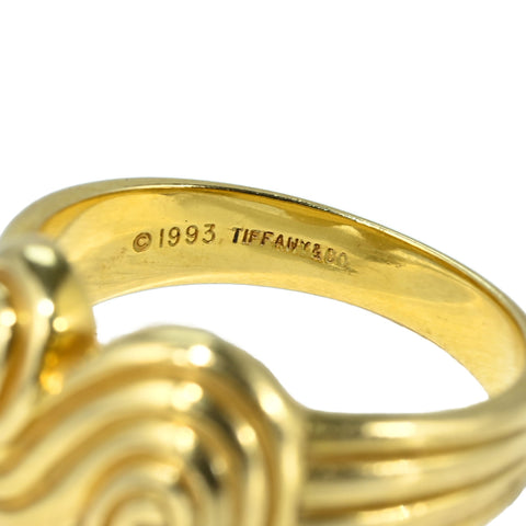 【中古】T＆Co ティファニー K18YG TORNADO RING トルネードリング 8.7g #13