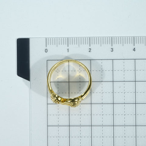 【中古】T＆Co ティファニー K18YG TORNADO RING トルネードリング 8.7g #13