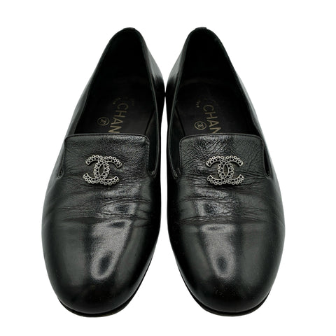 【中古】  CHANEL シャネル LOAFERS ココレザーローファー 36 USED 中古 2022年 SHOES 靴