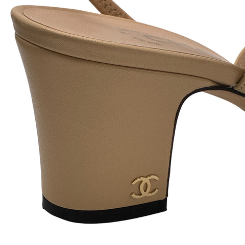 【中古】  CHANEL シャネル SLINGBACK SHOES バイカラースリングバックシューズ サンダル36 USED 中古 現行品 SHOES 靴