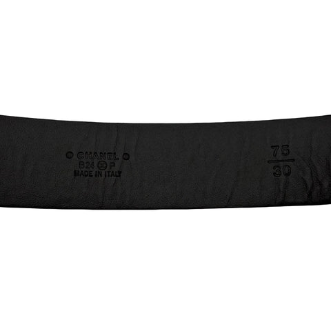 【中古】 CHANEL シャネル BELT ベルト 小物 ブラック ラムスキン 中古 BLACK LAMBSKIN