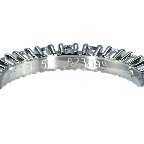 【中古】CARTIER カルティエ  PT950 DIAMOND Destinee RING  デスティネ フルエタニティダイヤモンドリング D1.58ct 3.3g #11