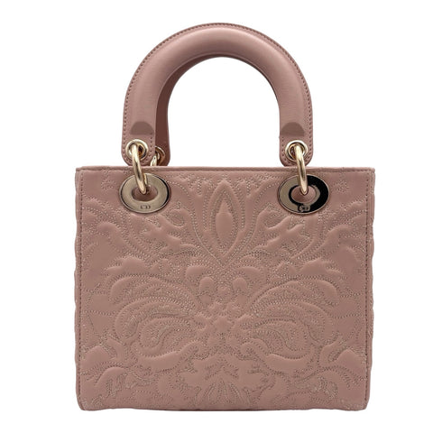 【中古】 Christian Dior クリスチャン ディオール LADY DIOR レディディオール ハンドバッグ 15-MA-1202(2022年) ピンク系 レザー 中古 USED バッグ
