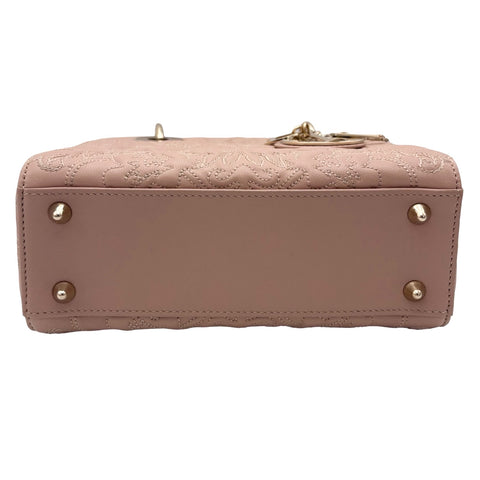 【中古】 Christian Dior クリスチャン ディオール LADY DIOR レディディオール ハンドバッグ 15-MA-1202(2022年) ピンク系 レザー 中古 USED バッグ