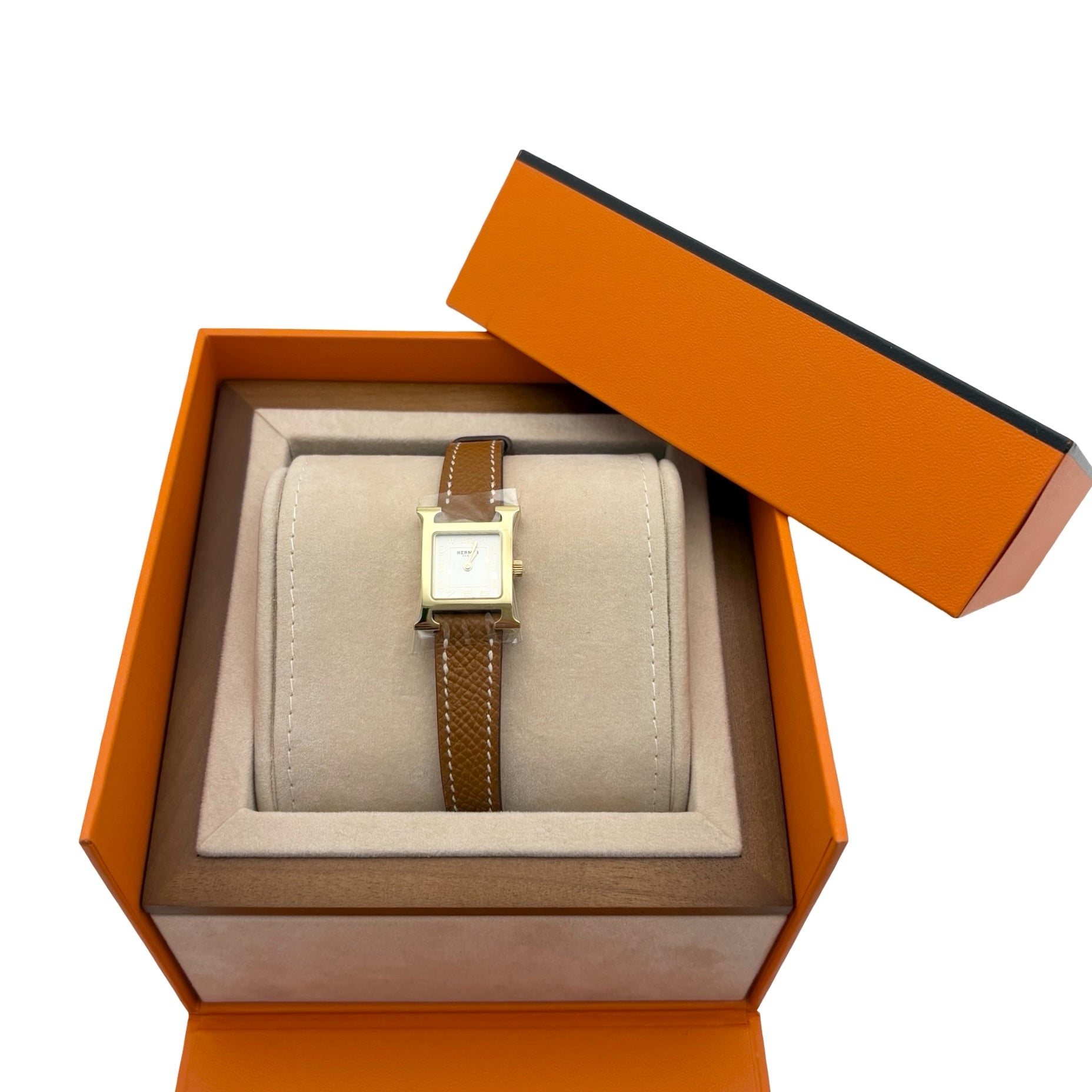 新品未使用】Hermes エルメス H WATCH 2025年 SS/GP 17 電池 時計
