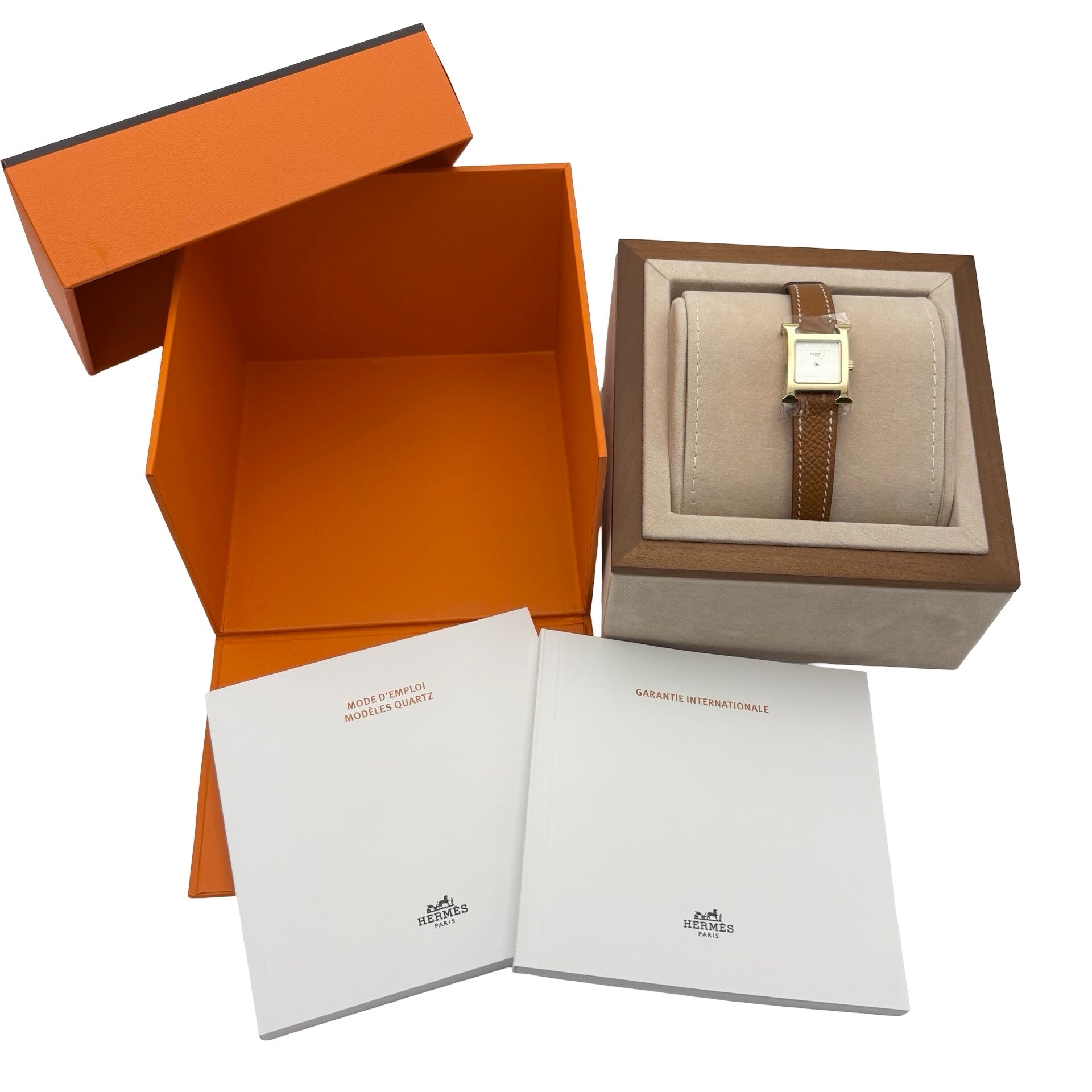 新品未使用】Hermes エルメス H WATCH 2025年 SS/GP 17 電池 時計