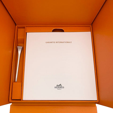 【新品未使用】Hermes エルメス H WATCH 2025年 SS  電池 時計 レディース