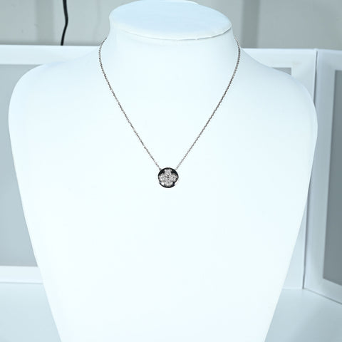 【中古】LOUIS VUITTON ルイ・ヴィトン K18WG DIAMOND BLOSSOM NECKLACE ダイヤモンド ブロッサムネックレス 7.4g 38～41cm