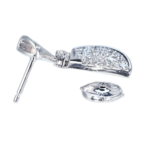 【中古】BVLGARI ブルガリ K18/K18WG DIAMOND DIVAS' DREAM EARRINGS ダイヤモンド ディーヴァピアス 6.4g 正規店修理証明書・リペア専用ポーチ付き