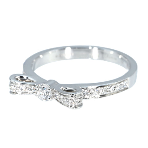 【中古】CHANEL シャネル  K18/K18WG DIAMOND RUBAN RING リュバンダイヤモンドリング 3.3g #12