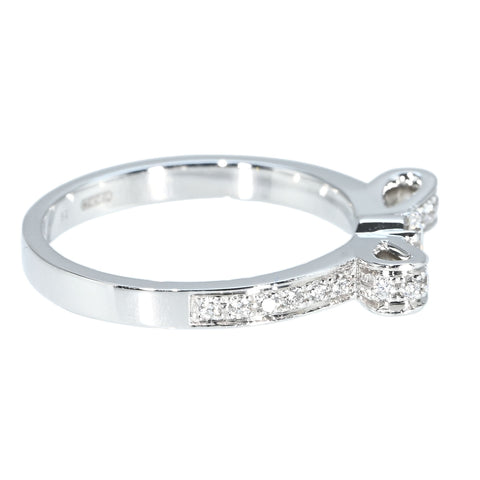 【中古】CHANEL シャネル  K18/K18WG DIAMOND RUBAN RING リュバンダイヤモンドリング 3.3g #12