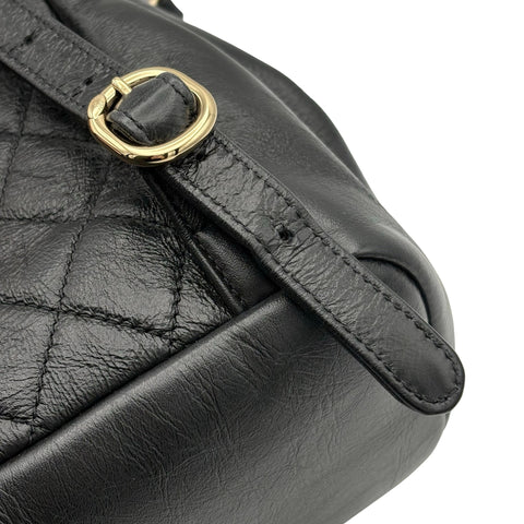 【美品】 CHANEL シャネル DUMA COCOMARK BACKPACK デュマココマーク バックバッグ バックパック ICチップ(2021年～) ブラック カーフスキン 中古 USED バッグ