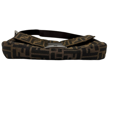 【中古】FENDI フェンディ MAMMA BAGUETTE SHOULDER BAG マンマバケットショルダーバッグ ハンドバッグ ズッカ キャンバス 中古 USED バッグ