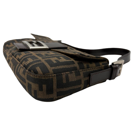 【中古】 FENDI フェンディ MAMMA BAGUETTE SHOULDER BAG マンマバケットショルダーバッグ ハンドバッグ ズッカ キャンバス 中古 USED バッグ