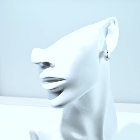 【中古】CHANEL シャネル 750 DIAMOND ULTRA EARRINGS ウルトラコレクション K18WG/セラミック ダイヤモンドピアス 8.1g
