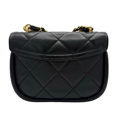 【中古】 CHANEL シャネル MATELASSE 2WAY CHAIN SHOULDER BAG マトラッセ ショルダーバッグ JA******(ICチップ 2021年~) ブラック カーフスキン 中古 USED バッグ