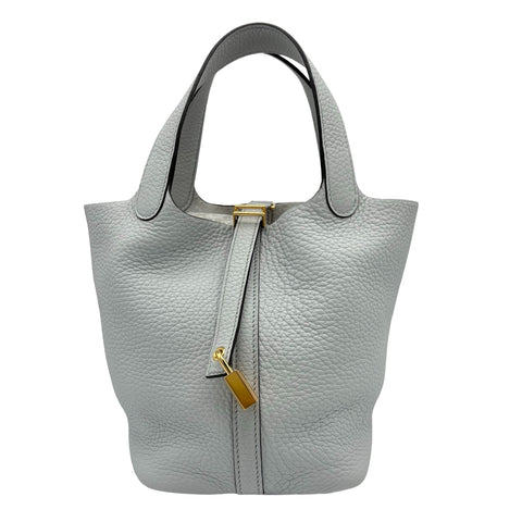 【中古】 Hermes エルメス PICOTIN ピコタン ハンドバッグ Ｙ刻（2020年） ブルーペール トリヨンクレマンス 中古 USED バッグ
