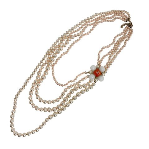 【中古】 CHANEL シャネル NECKLACE ネックレス 小物 フェイクパール 中古