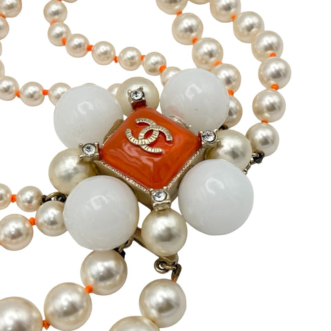 【中古】 CHANEL シャネル NECKLACE ネックレス 小物 フェイクパール 中古