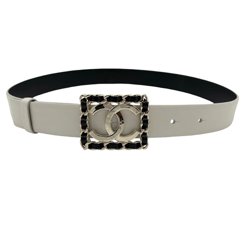 【中古】 CHANEL シャネル BELT ベルト 小物 ゴルード/ベージュホワイト系 中古 GOLD/BEIGEWHITE